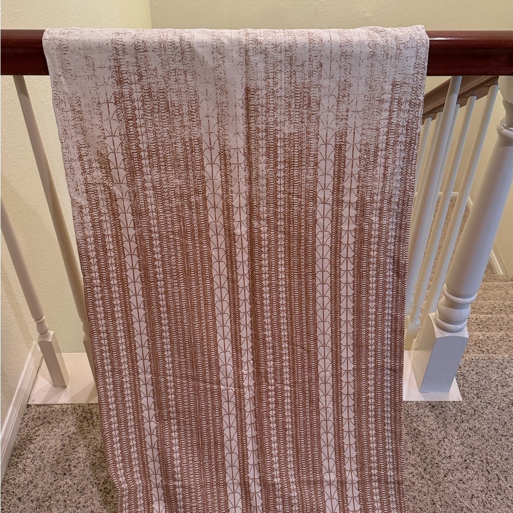 West Elm Cream Speckled Cotton Curtain Panel